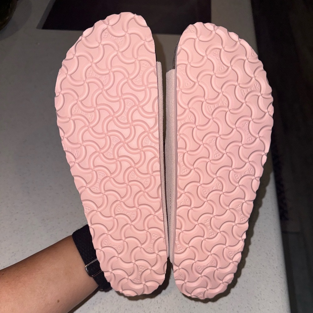Pink Shimmer Birkenstocks NWOT - Picture 6 of 6